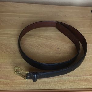 Coach Black Leather Belt